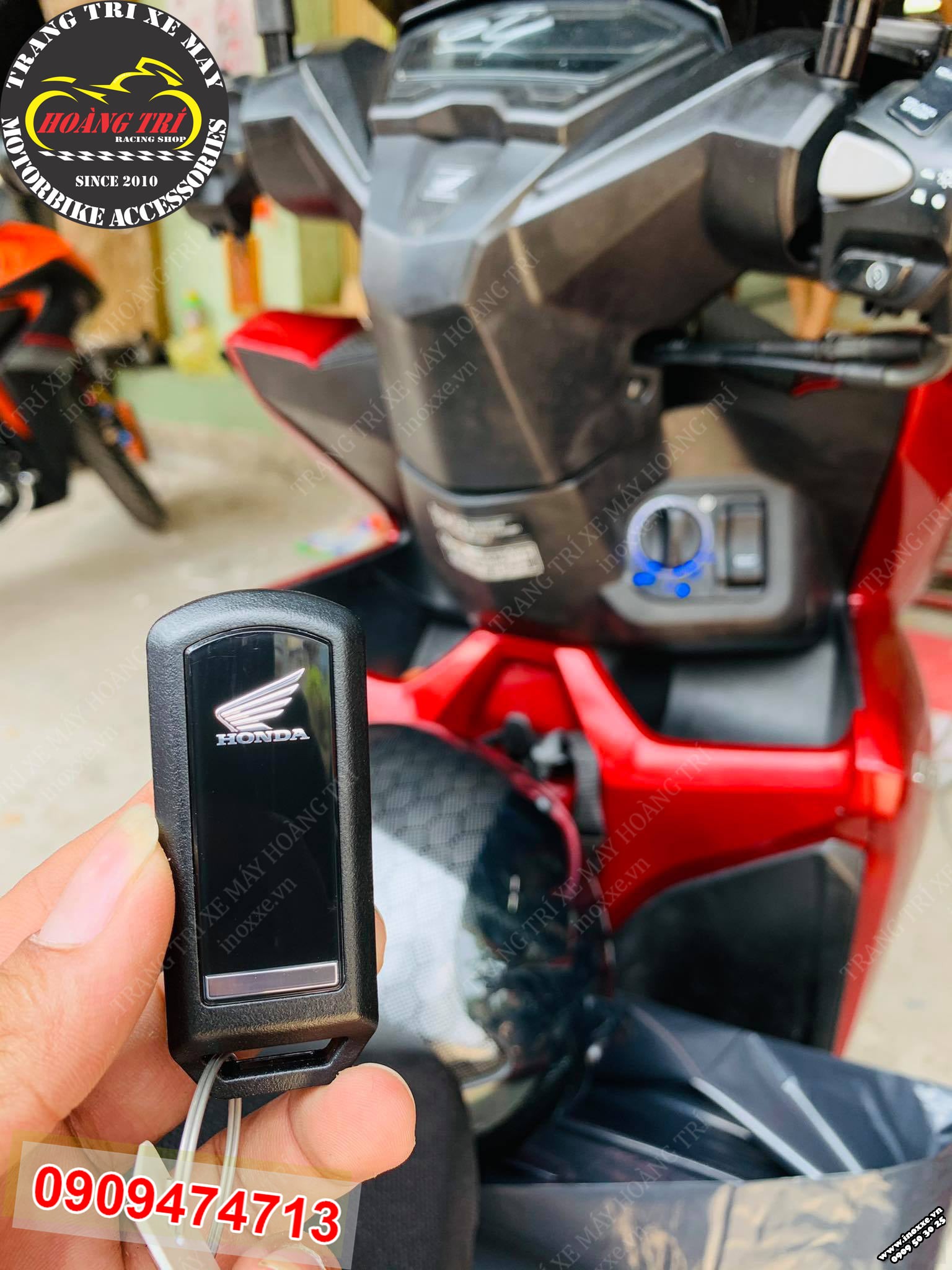 Vario - Click 2018 thay ổ khóa Smartkey 3 nút chính hãng Honda